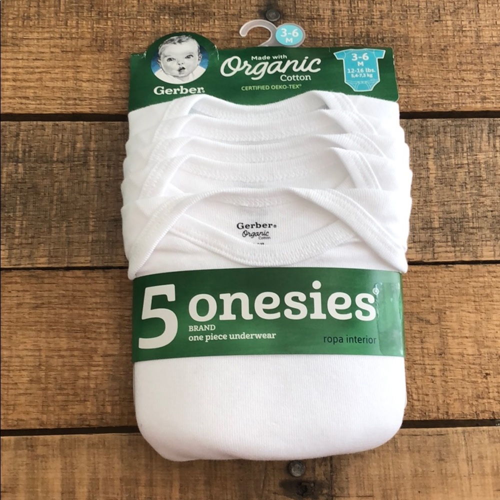 5 GERBER (3-6 month) onesies